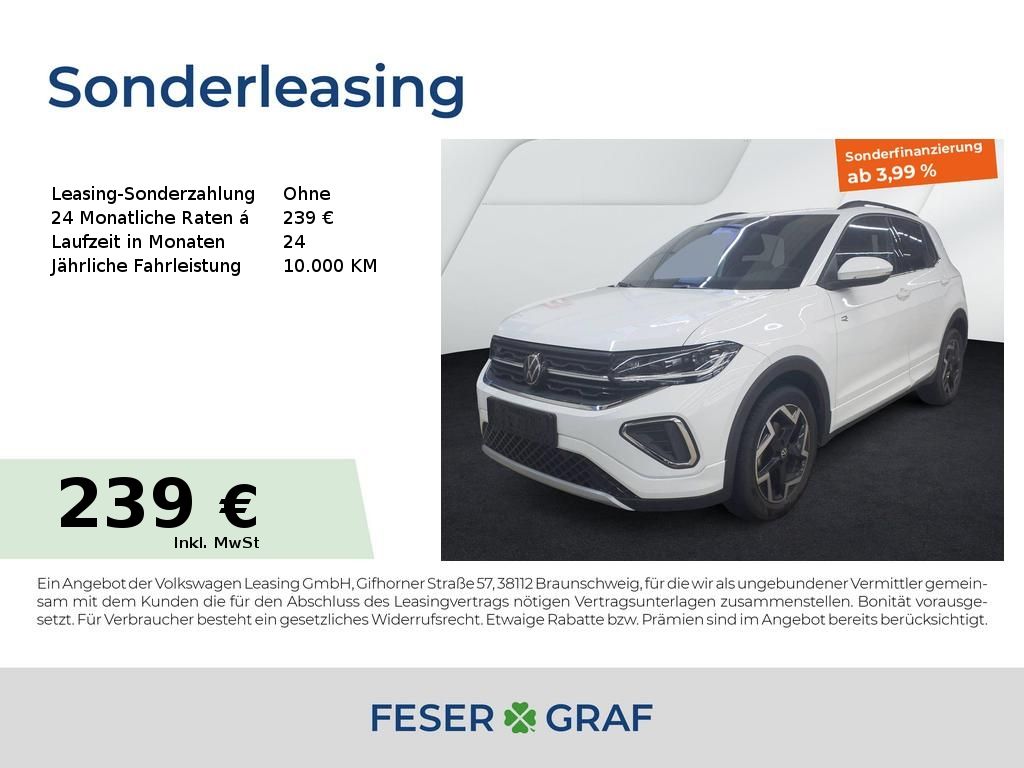 Volkswagen T-Cross 1.5 TSI R-Line DSG AHK Matrix Navi RüKa