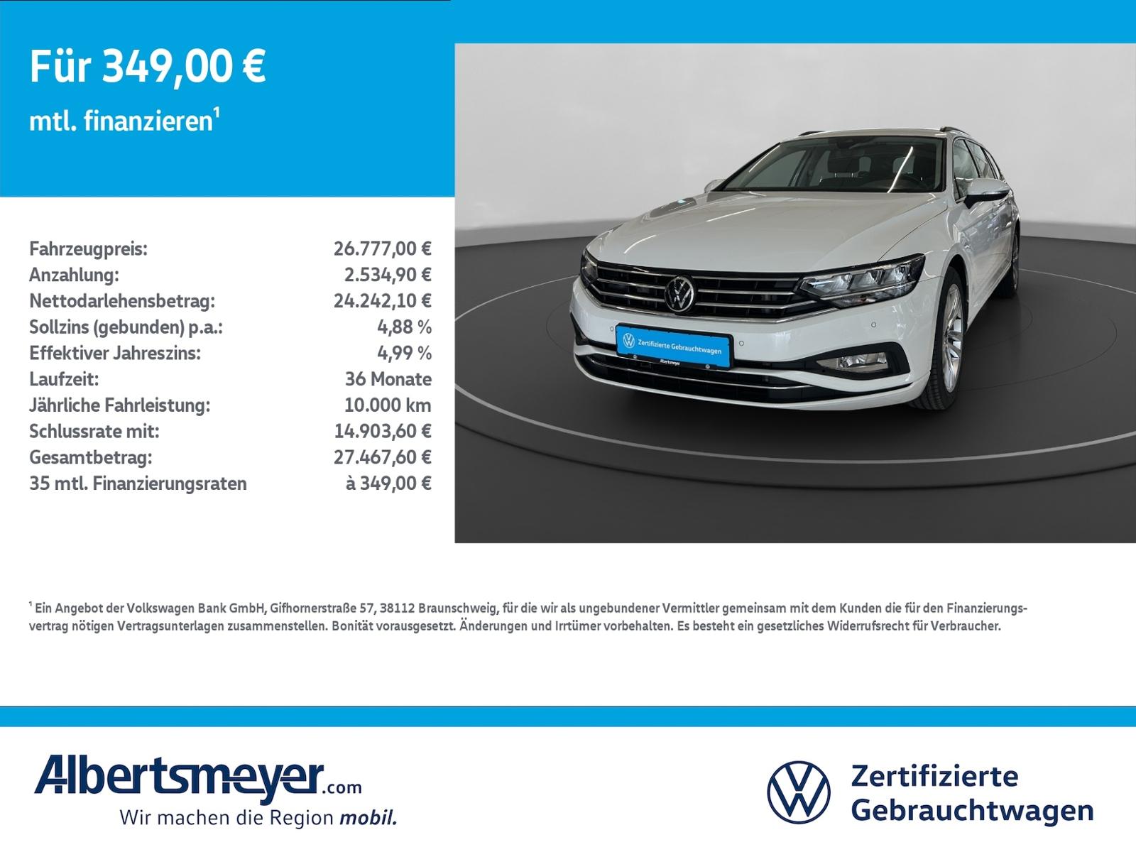 Volkswagen Passat Variant 2.0 TDI 4Motion Business +DSG+LED