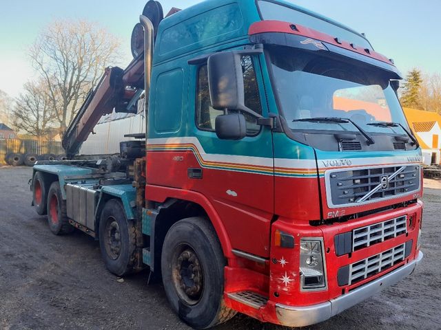 Volvo FM 460 8x2 Kran HMF 2420 K5 Seil Abroll Kipper