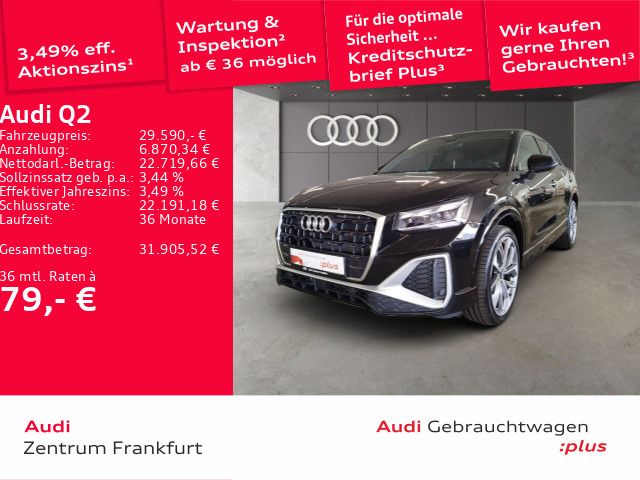Q2 30 TFSI S line MatrixLED AHK Leder