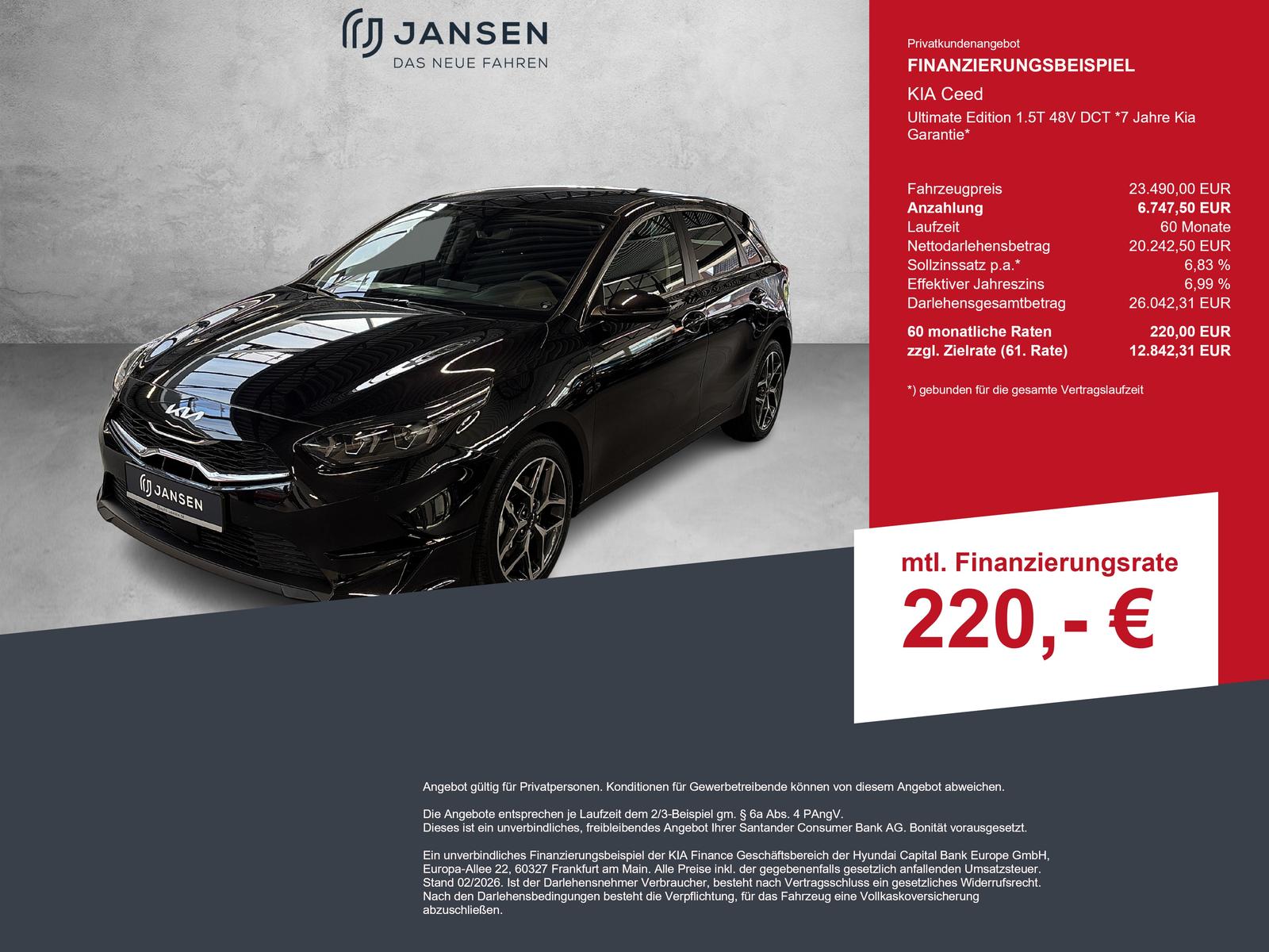Kia Ceed Ultimate Edition 1.5T 48V DCT *7 Jahre Kia 