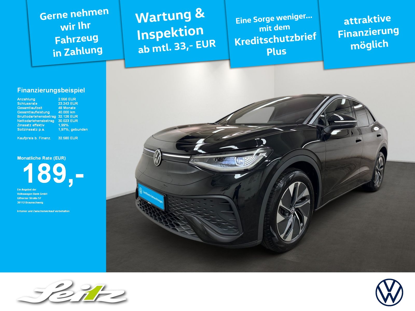 VW ID.5 Pure *MATRIX*NAVI*PARKSENSOR*WÄRMEPUMPE*