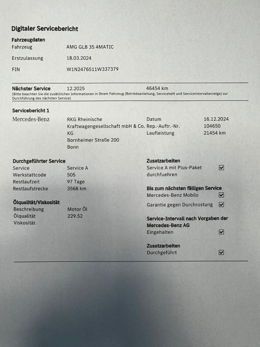 Fahrzeugabbildung Mercedes-Benz GLB 35 AMG 4Matic VOLL Night  MBUX AHK