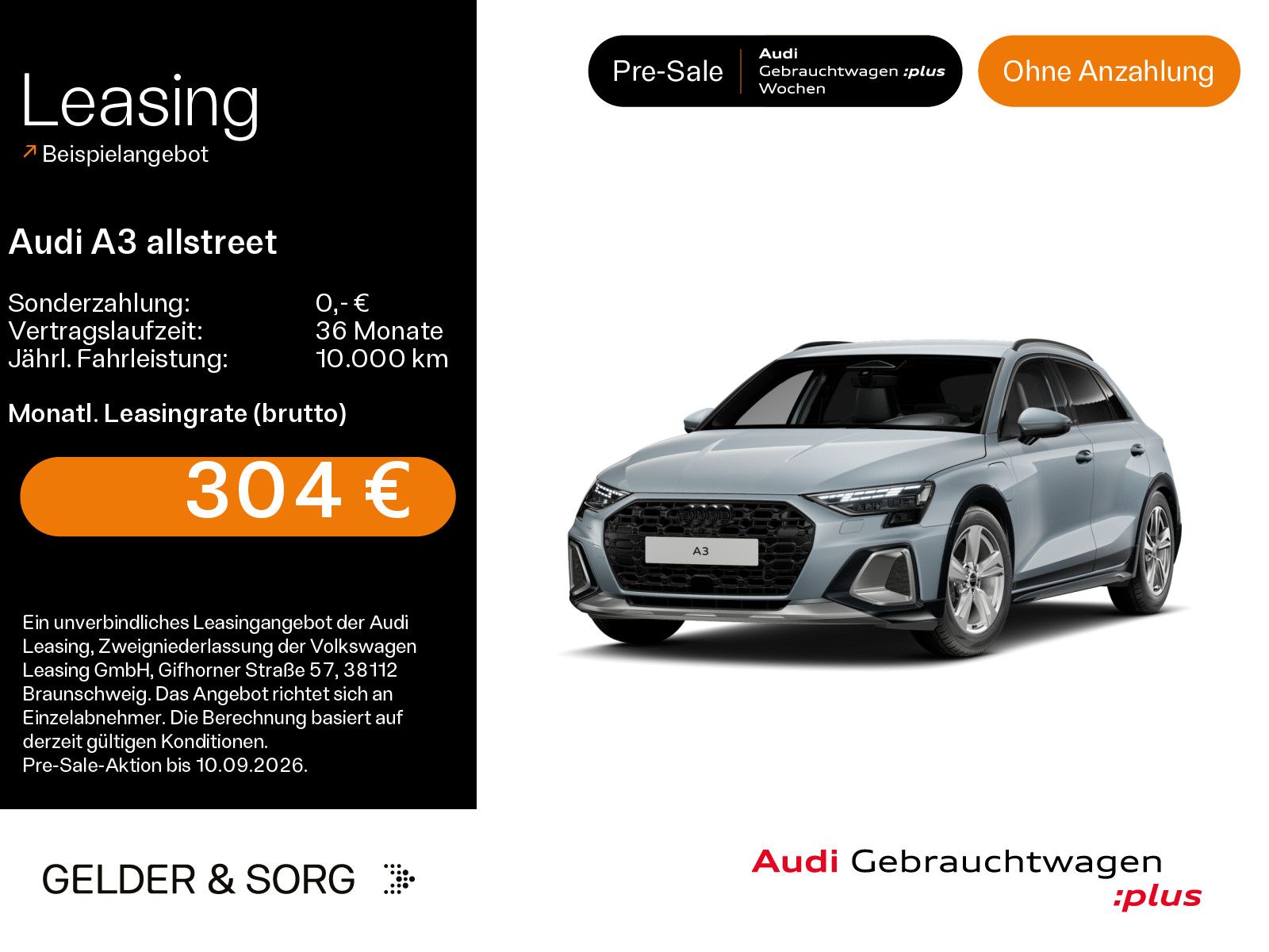 Audi A3 allstreet TFSIe 150 kW S line 137km/WLTP*360°
