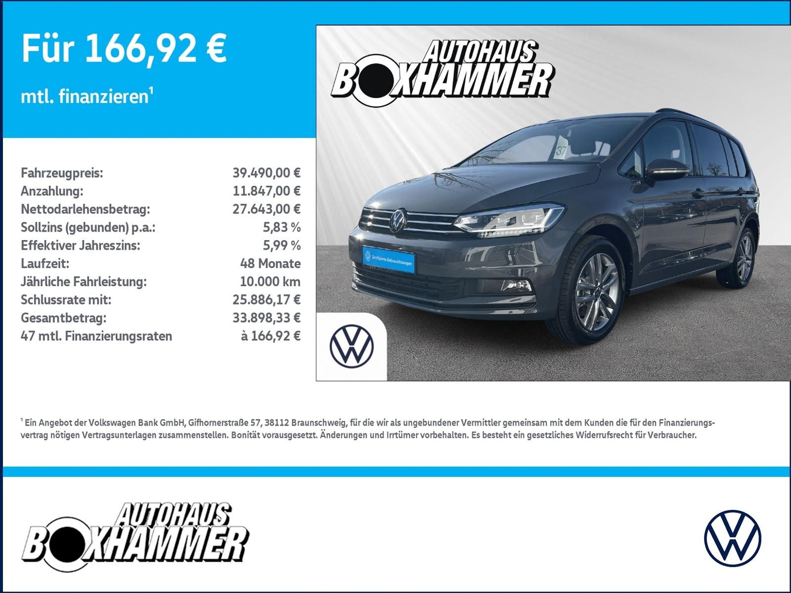 Volkswagen Touran 1,5 TSI DSG Comfortline  7.SITZE+AHK+ELE.