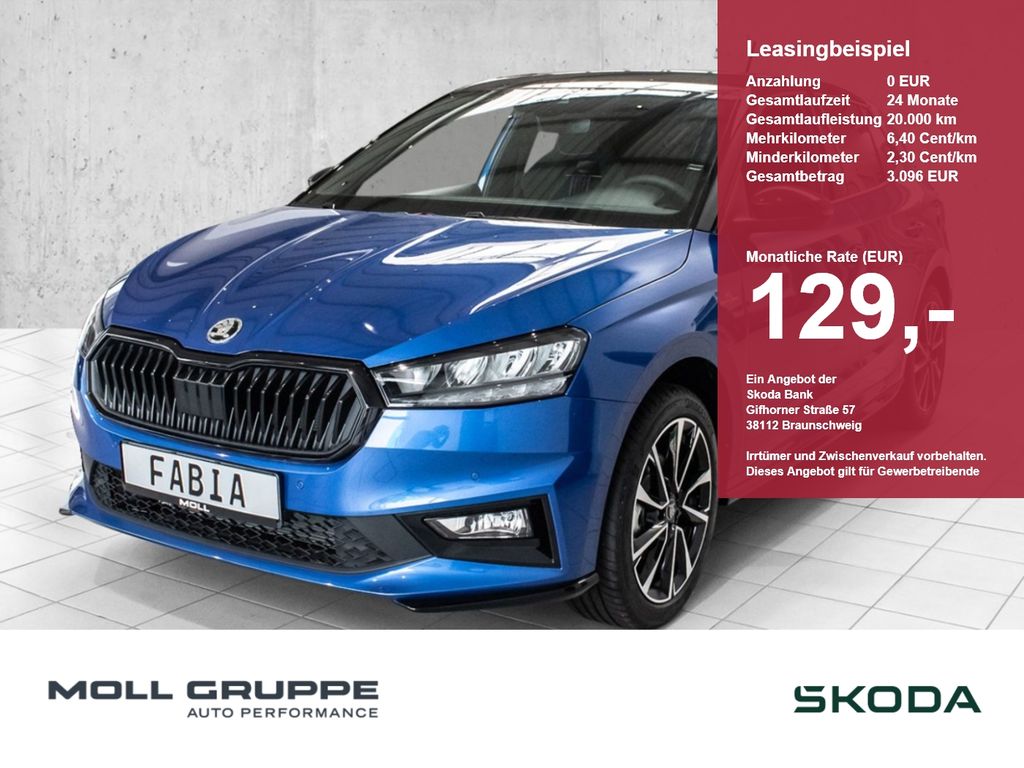 Skoda Fabia 1.5 TSI DSG Monte Carlo ACC AUT FLA KAM LE