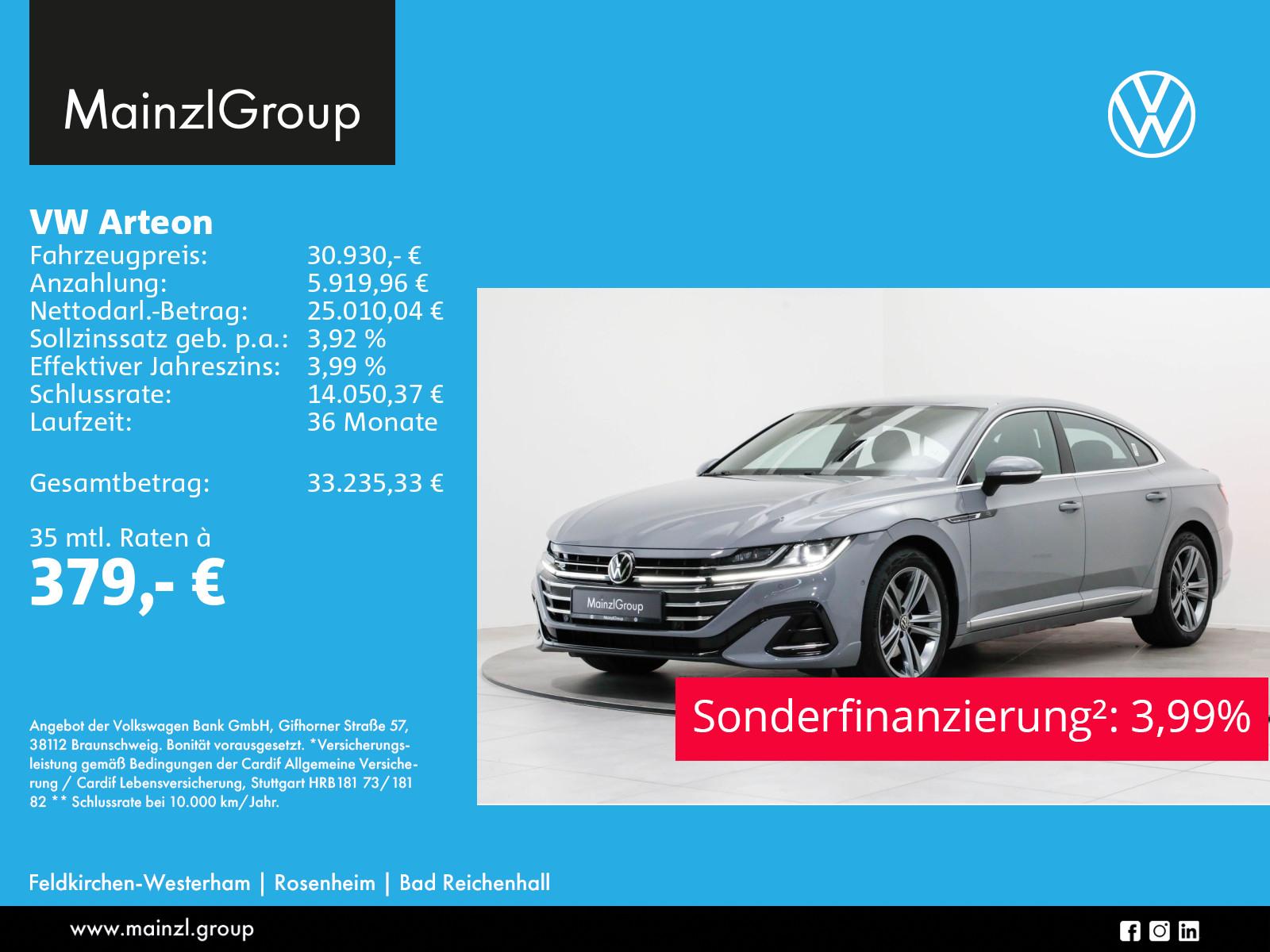 Volkswagen Arteon 2.0 TSI DSG R-Line AHK Navi 4xSHZ Kamera