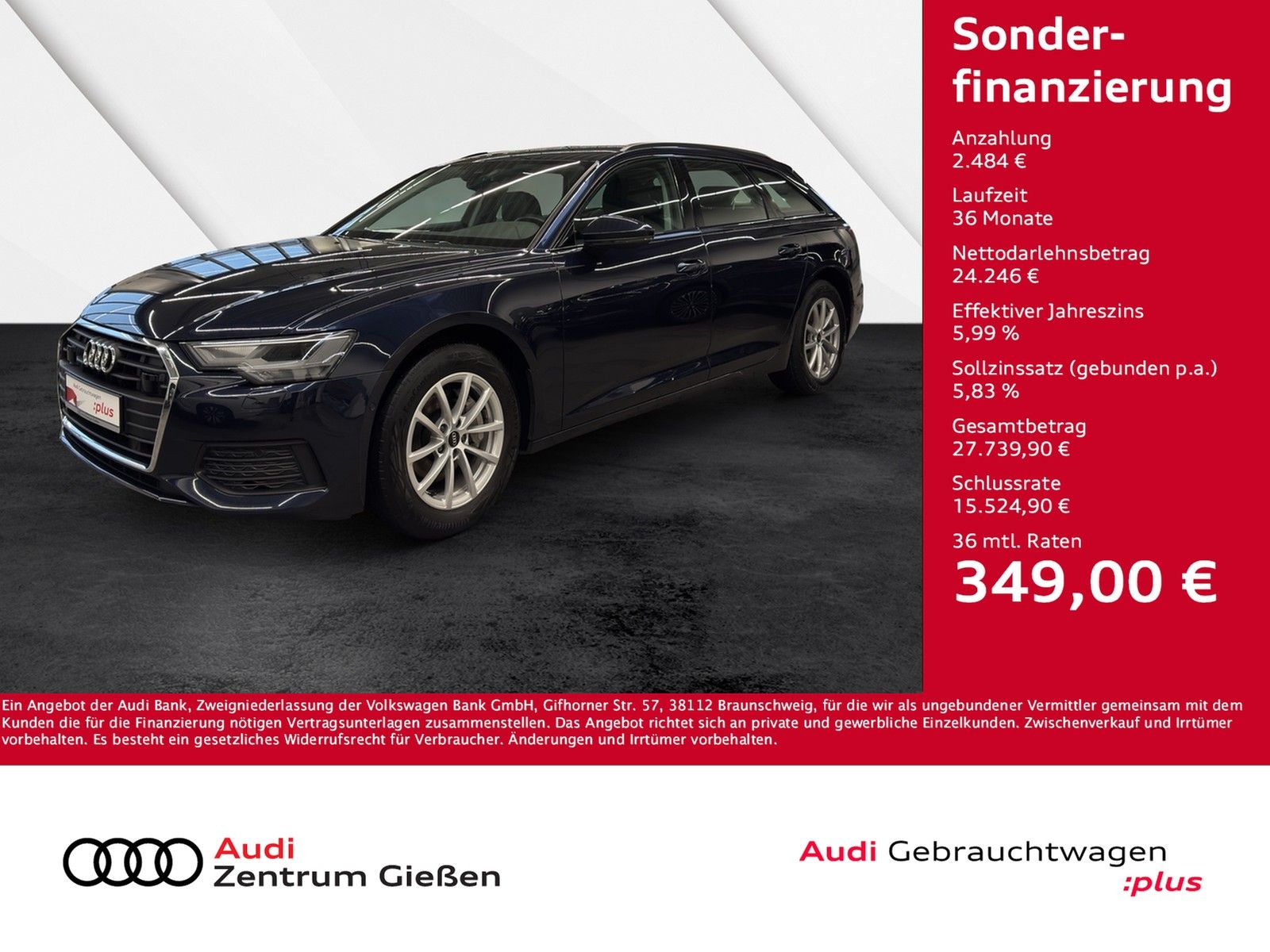 Audi A6 Avant 35 TDI basis AHK Assistenzpaket LED Nav imagem 2