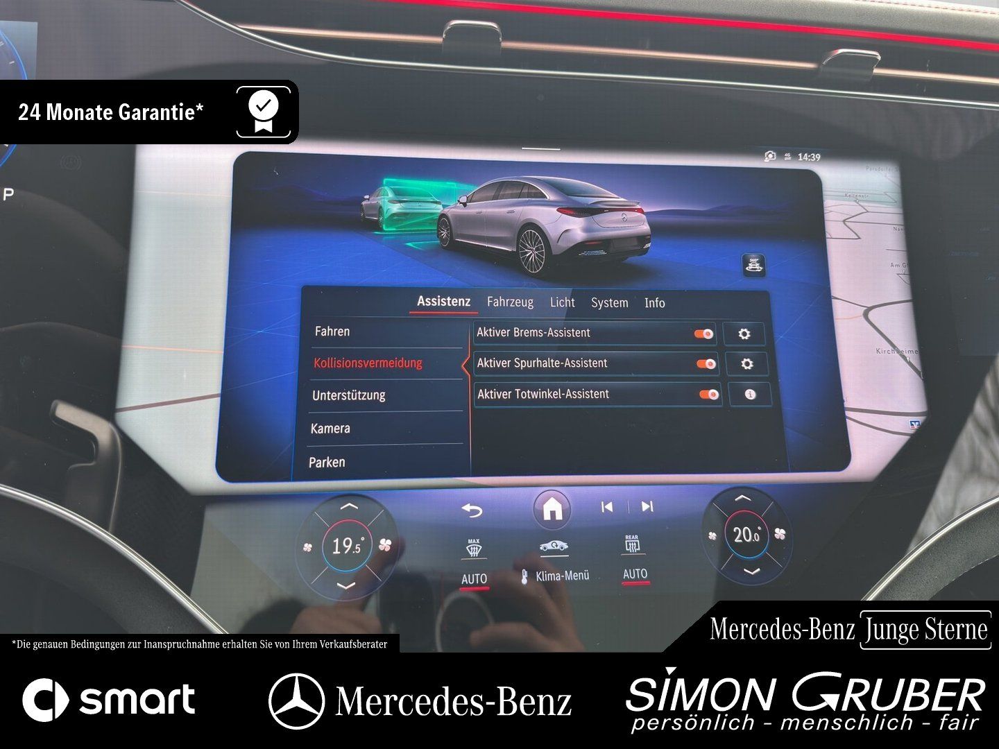 Fahrzeugabbildung Mercedes-Benz EQE 43 4M AMG Pano Airmat HUD Massage Sitzklima