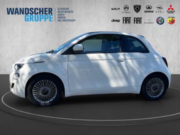 Fiat 500C e Cabrio 42kWh blaues Dach Klima+SHZ+Carpla