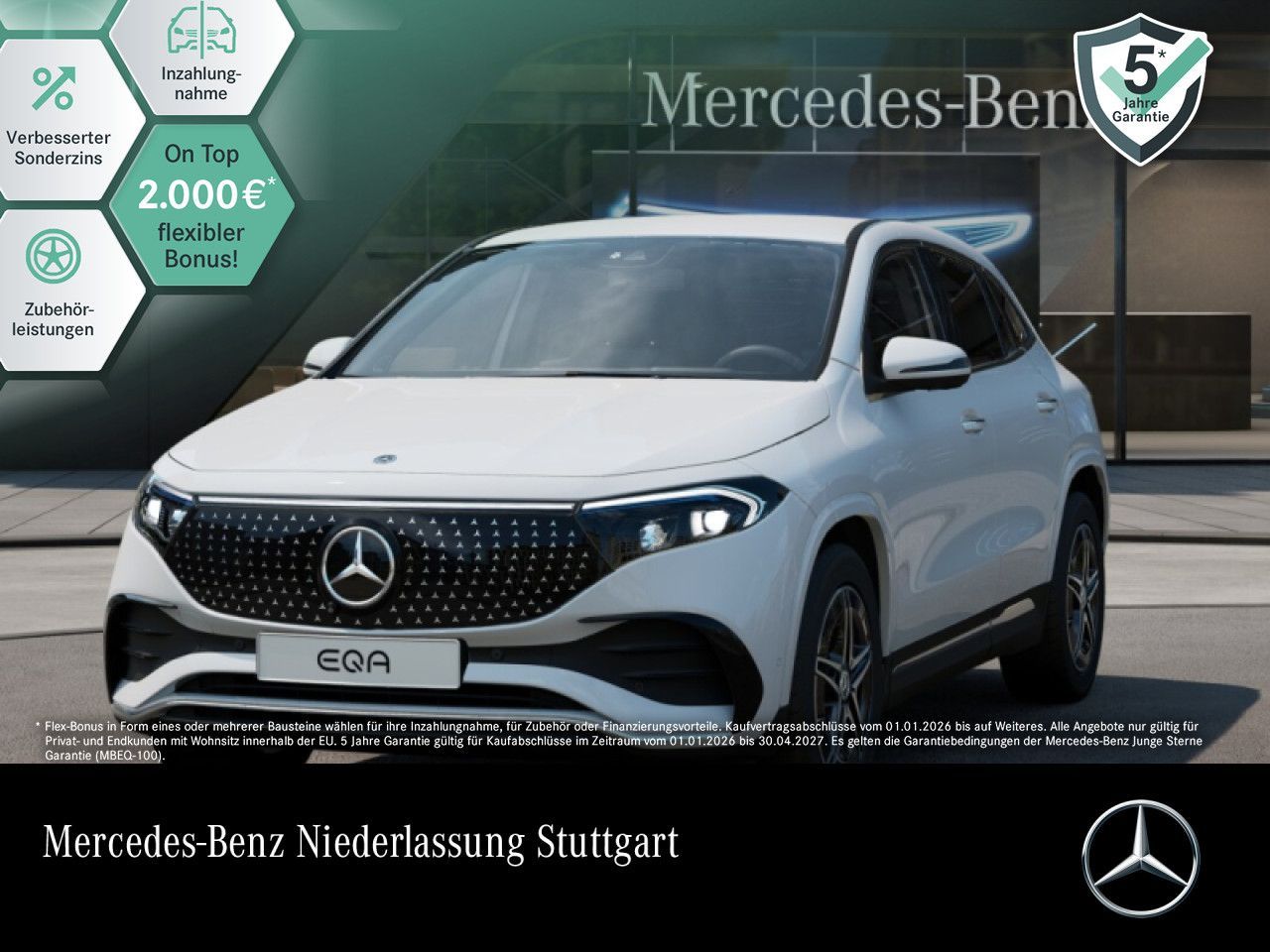 MERCEDES-BENZ EQA 250+ AMG Prem./FAHRASS+/AHK/Burm/HUD/360/KEY
