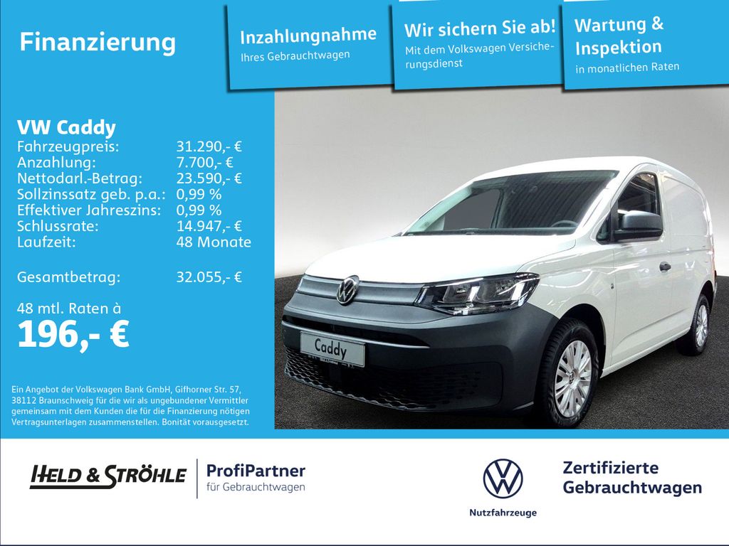 Caddy Kasten 2.0 TDI AHK APP KLIMA FLÜGELTÜREN