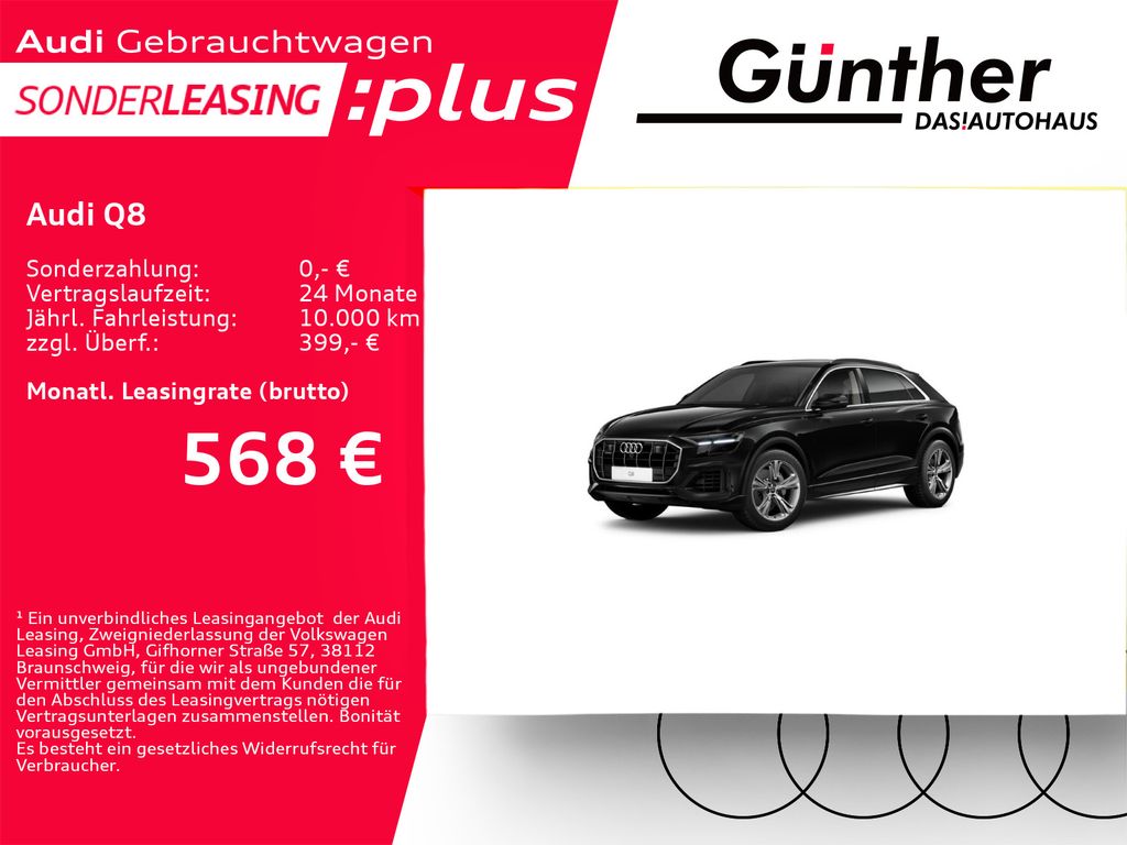 Audi Q8 55 TFSI+WINTERRÄDER+LUFTFEDERUNG+ASSISTENZPAK