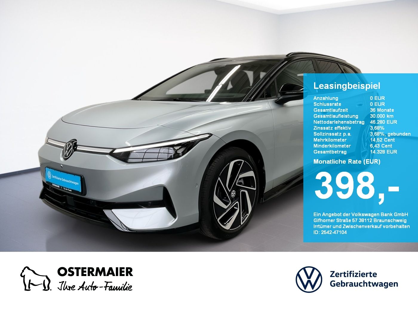 Volkswagen ID.7 Tourer PRO BLACK STYLE 286PS NP.72T ACC.5J-