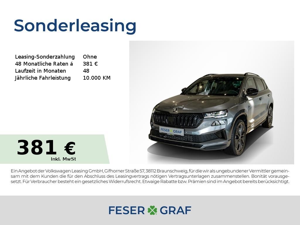 Skoda Karoq Sportline 1.5TSI DSG AHK/RFK/MATRIX/4x-SHZ