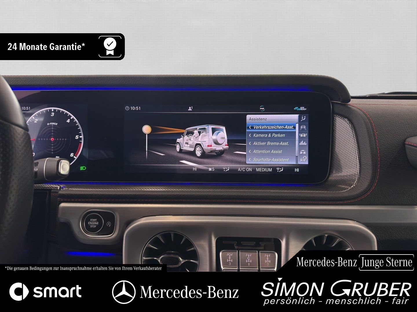 Fahrzeugabbildung Mercedes-Benz G 400 d AMG Line Exklusiv Widescreen 360 20 Zoll