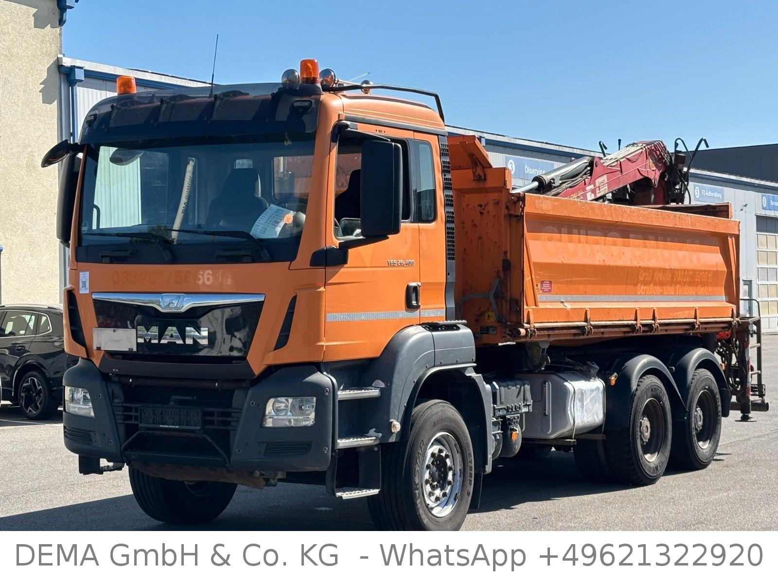MAN TGS 26.400*Meiller*Palfinger Kran*6x4*Klima*TÜV*