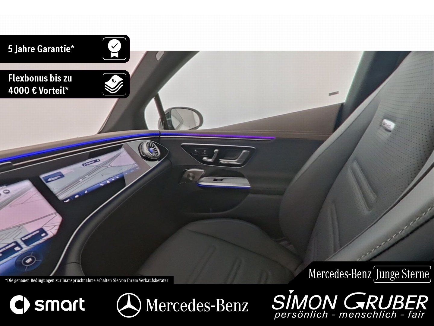 Fahrzeugabbildung Mercedes-Benz EQE 43 4M AMG NightII Carbon Airmatic HUD Hyper
