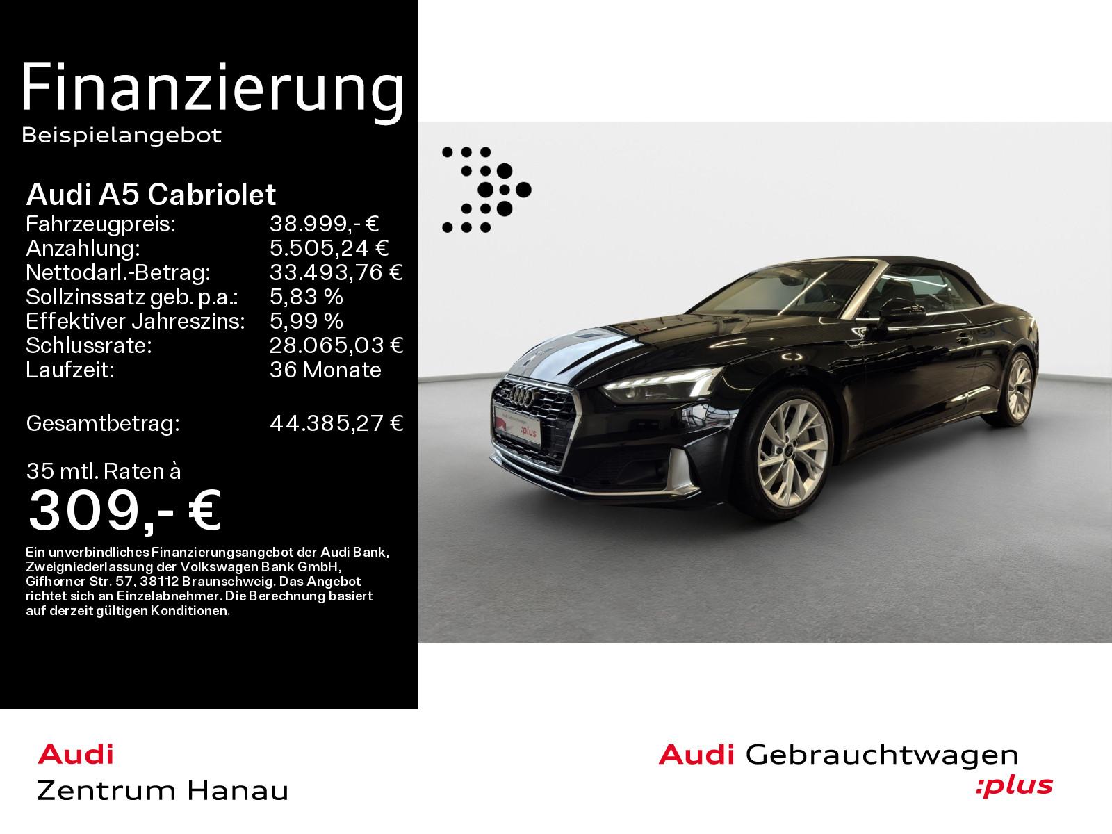 Audi A5 Cabriolet 45 TFSI QUATT ADVANCED *INT S LINE*