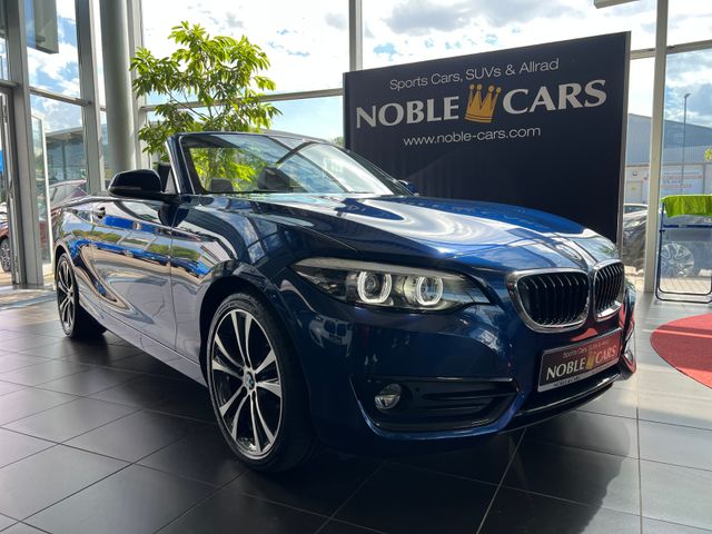 BMW 230i Cabrio Sport Line H/K LEDER LED NAV RFK 18"