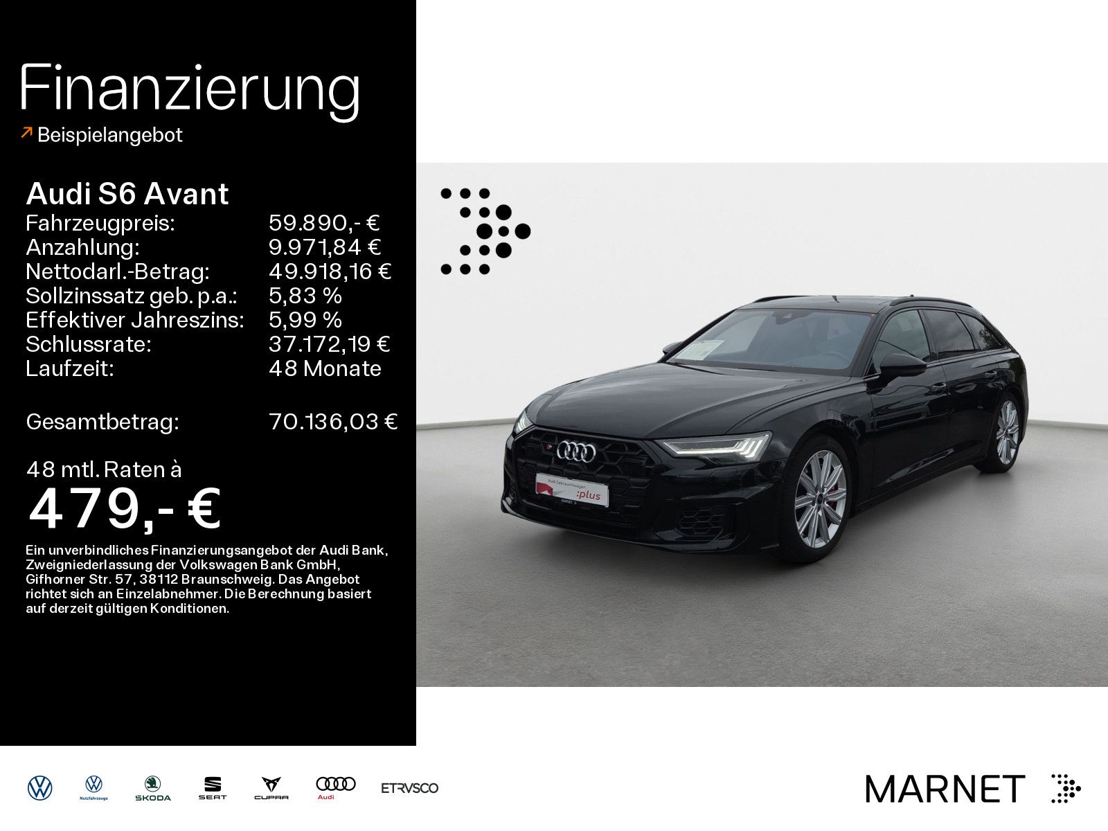 AUDI S6 Avant TDI quattro*Navi*Matrix*HUD*B&amp;O*Pano*Vi