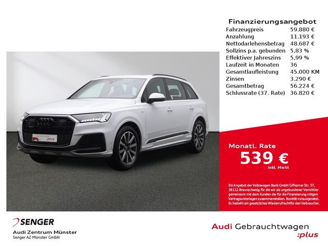 Audi Q7 55 TFSI e S line quattro Matrix Pano B&O AHK