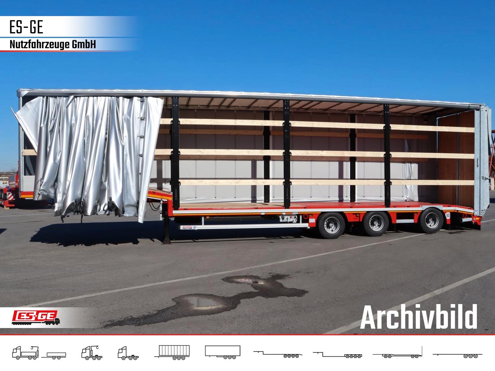 Faymonville MAX Trailer MAX100 Semi-Tieflader Planenaufbau