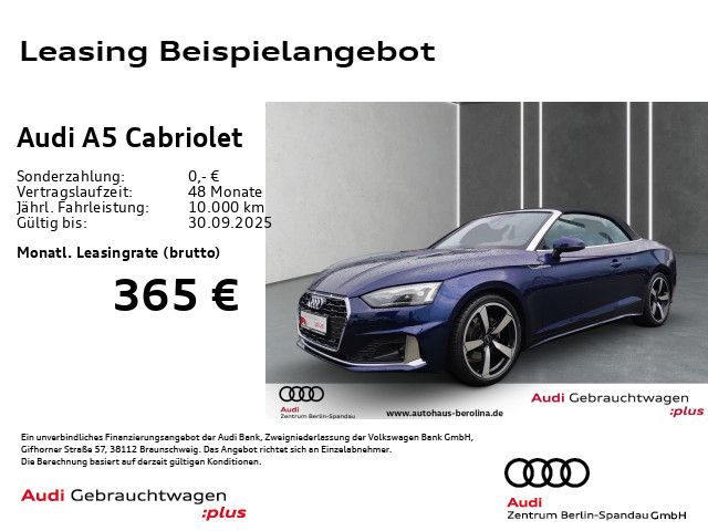 Audi A5 Cabriolet 35 TFSI Adv. S tro. *NAV+*GRA*SHZ*