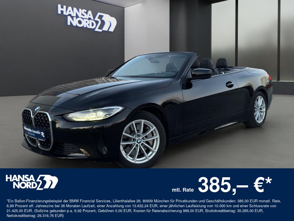 BMW 430d Cabrio LED NAVI SPORTSITZ PDC SHZ 17" AHK