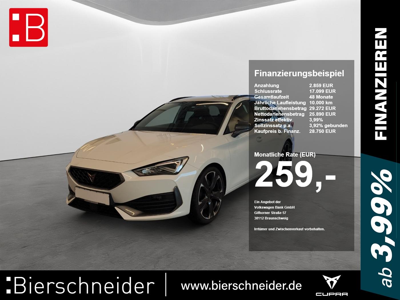 Cupra Leon SP 2.0 TSI DSG VZ LED+NAVI+19+SHZ+GRA+PDC