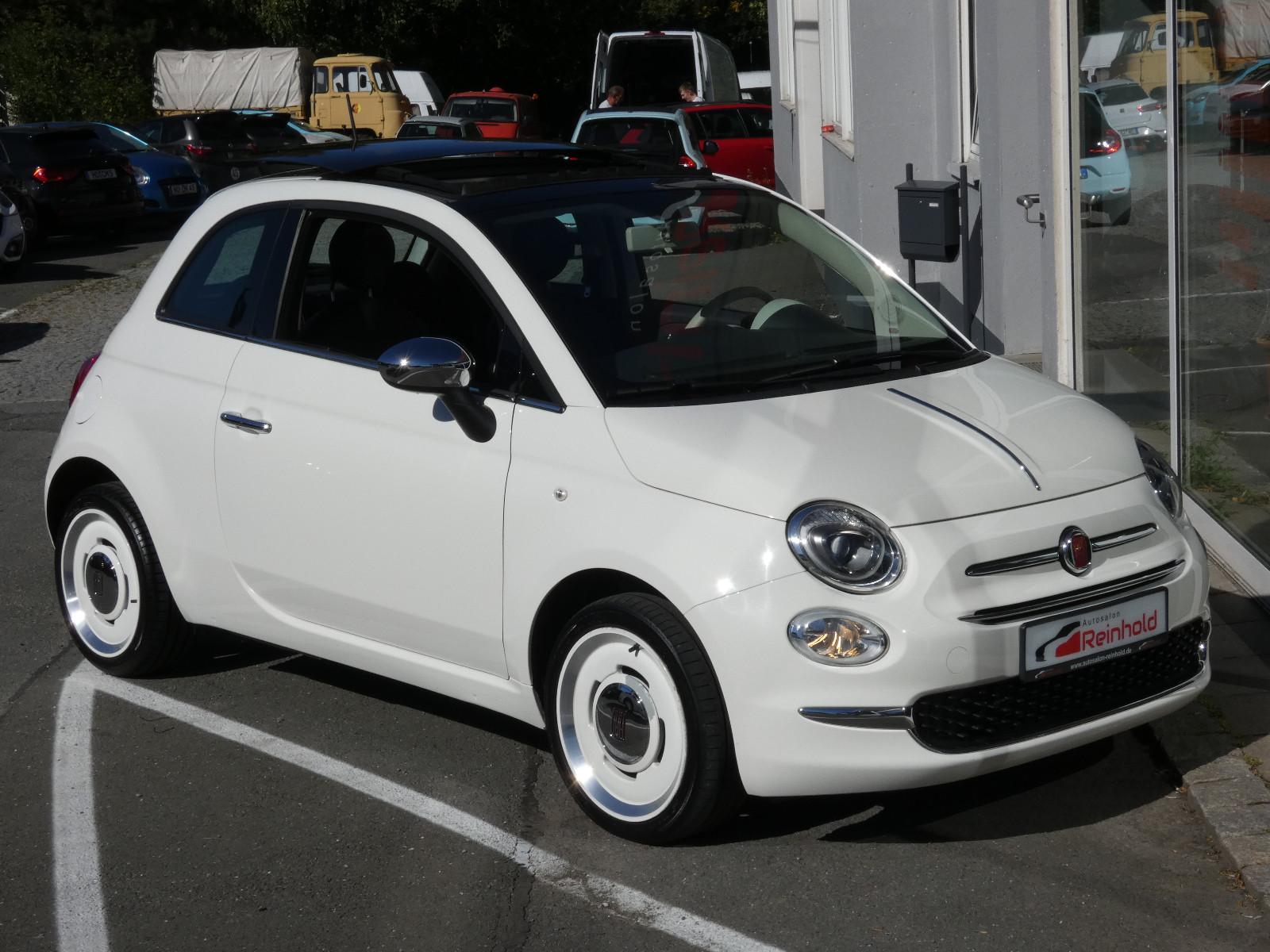Fiat 500 Anniversario Glas-Schiebedach LED NAVI PDC