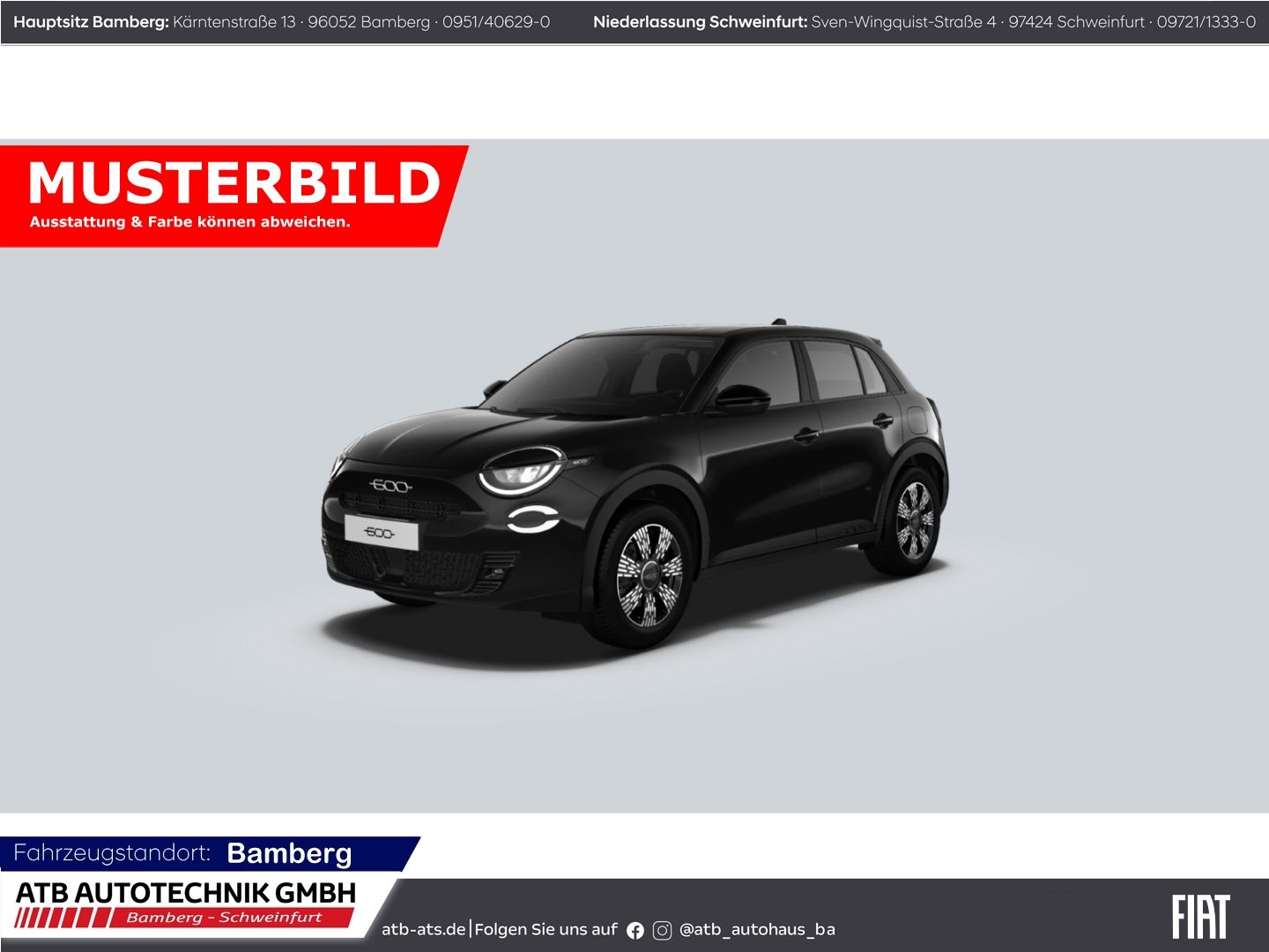 Fahrzeugabbildung Fiat 600 Hybrid Business Edition LMF ALWETTER, PDC, N
