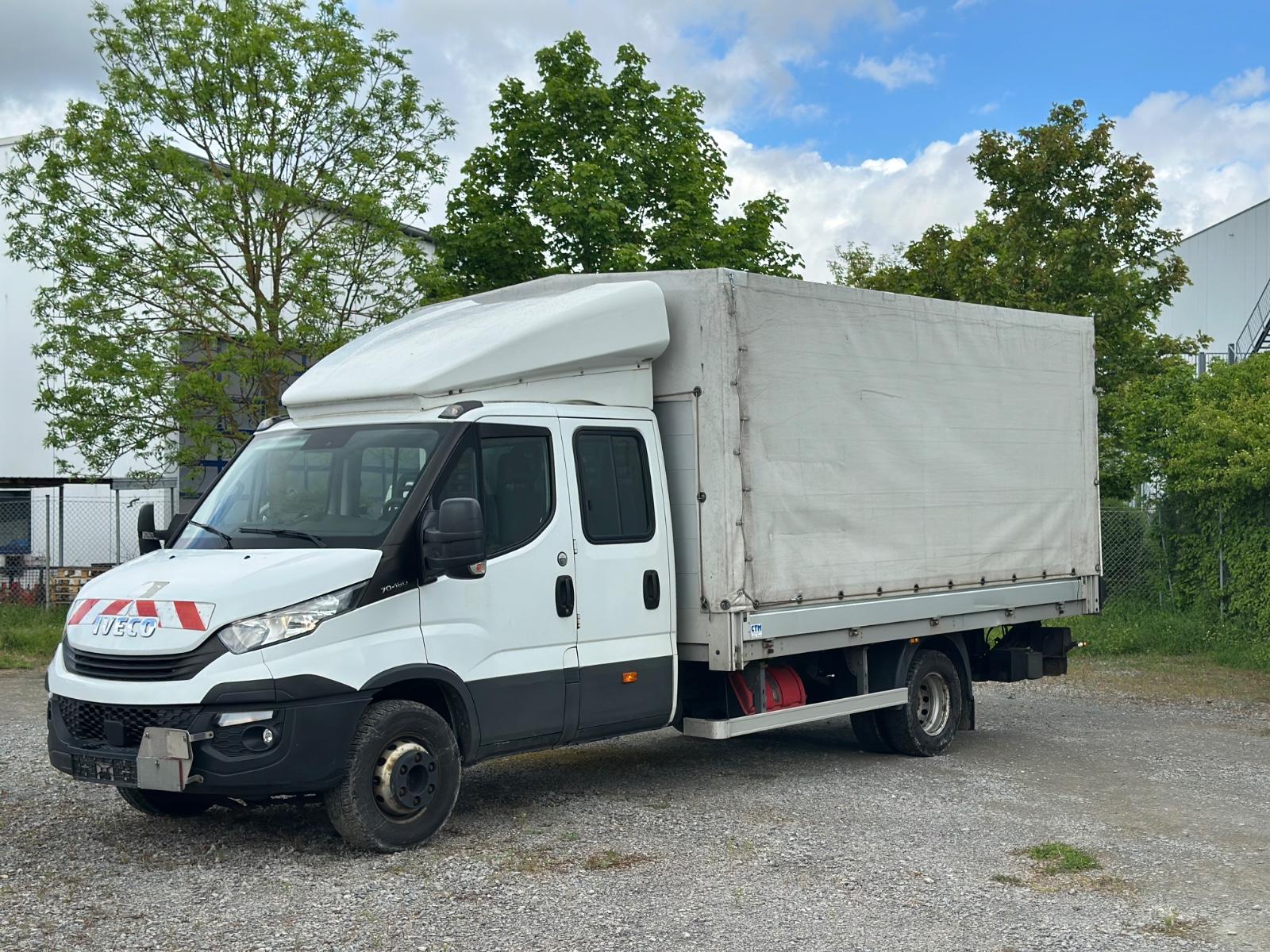 Iveco 70C18 Pritsche Plane DoKa LBW/ Klima-Sthz