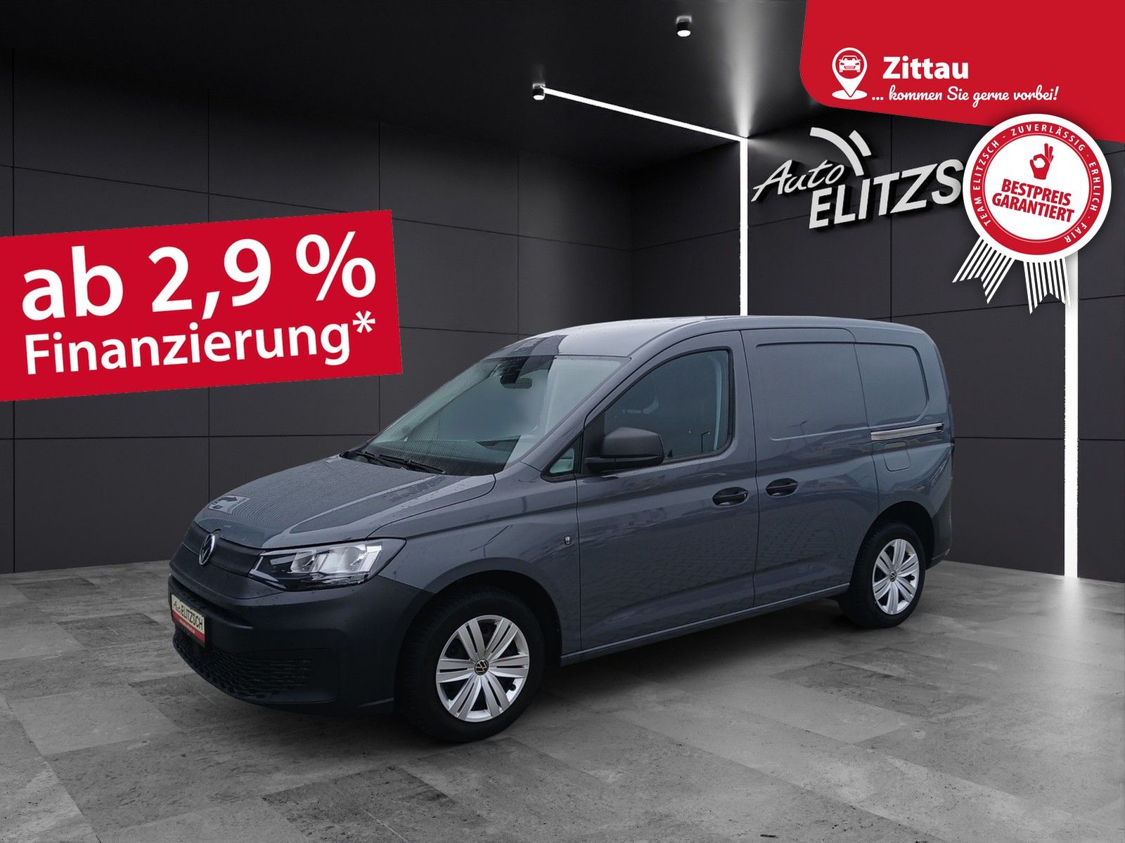 Fahrzeugabbildung Volkswagen Caddy Kasten TSI Basis AHK Klima RFK SH