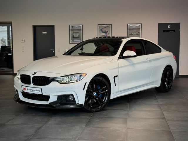 BMW 430 i Coupe M Sport *Kamera*H&K*weiß/rot*Navi Pr