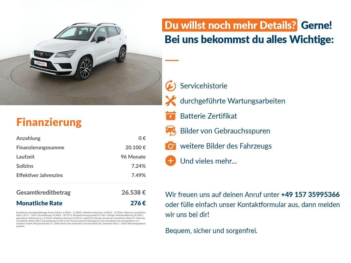 Cupra Ateca 2.0 TSI 4Drive Aut.*NAVI*360*ACC*