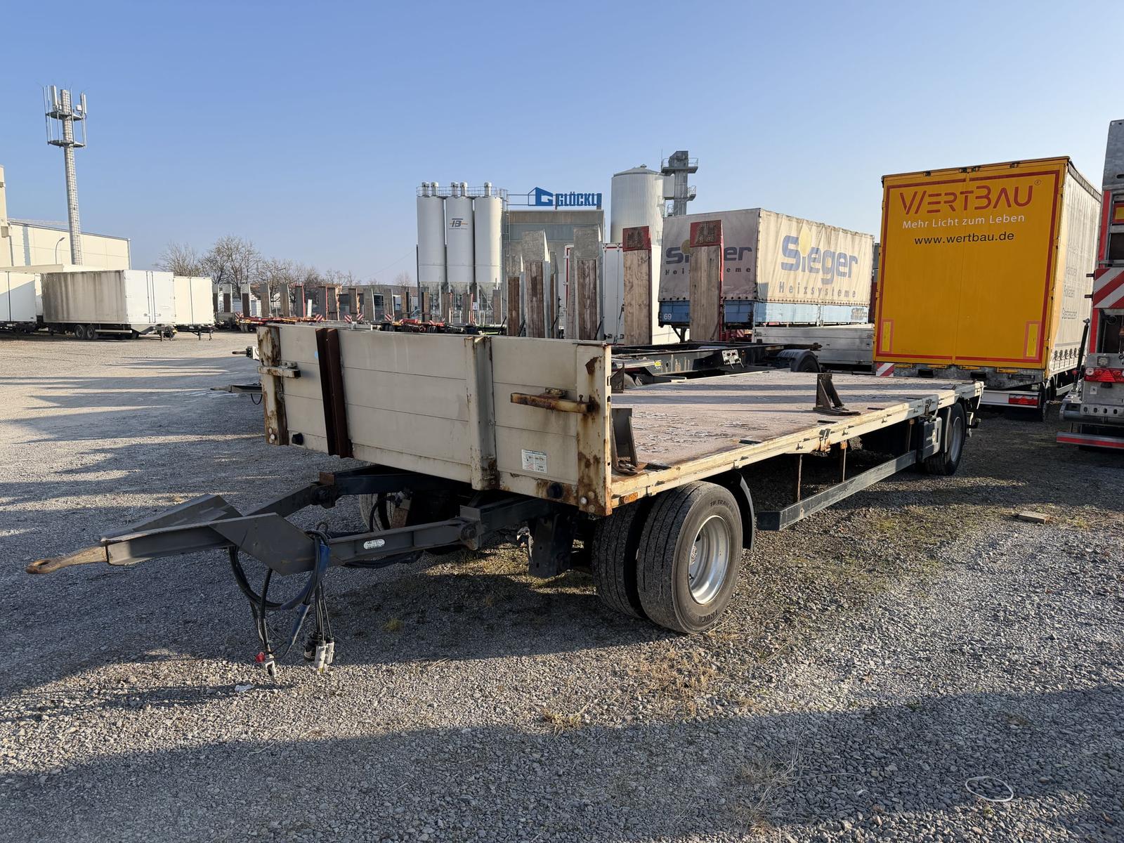 Meusburger  2 Achs Pritschenanhänger