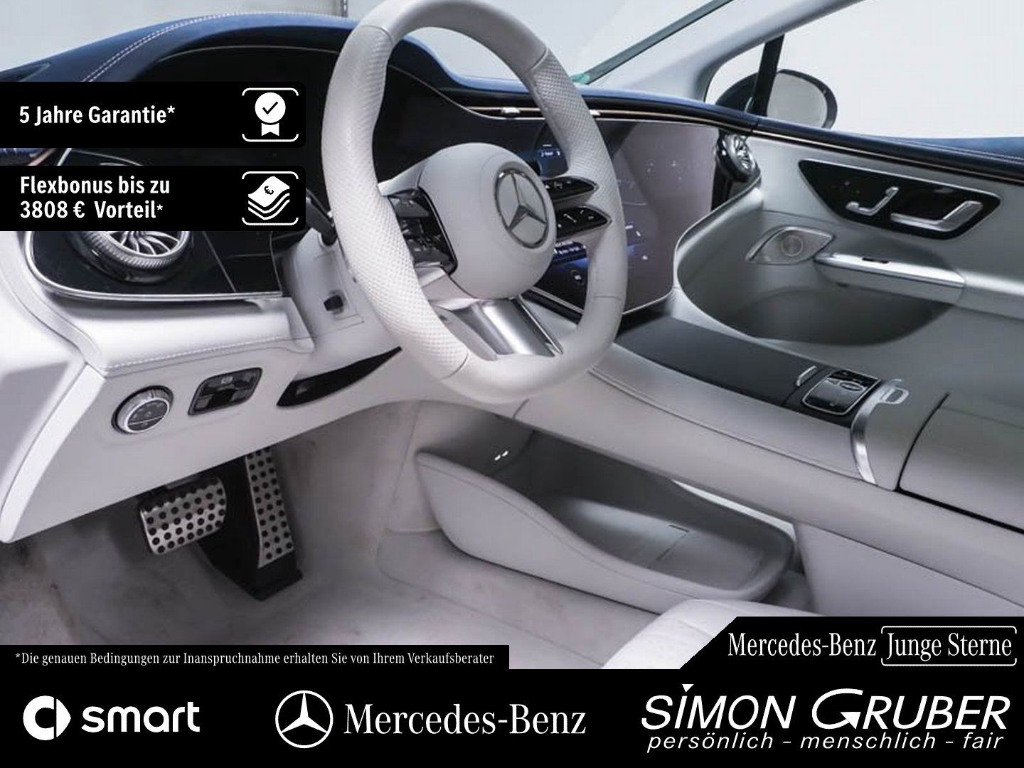 Fahrzeugabbildung Mercedes-Benz EQE 500 4M AMG Pano Leder Airmatic HUD Burm3D
