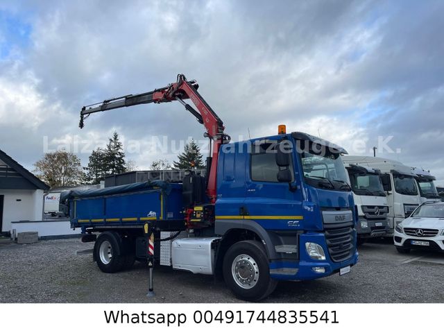 DAF CF 440 3 Seiten Kipper mit Fassikran