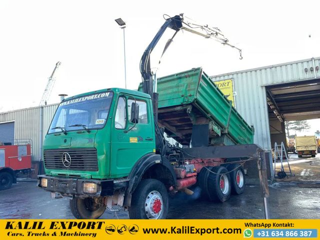 Mercedes-Benz SK 2628 Kipper 6x6 V8 Big Axle's Crane Auxilery