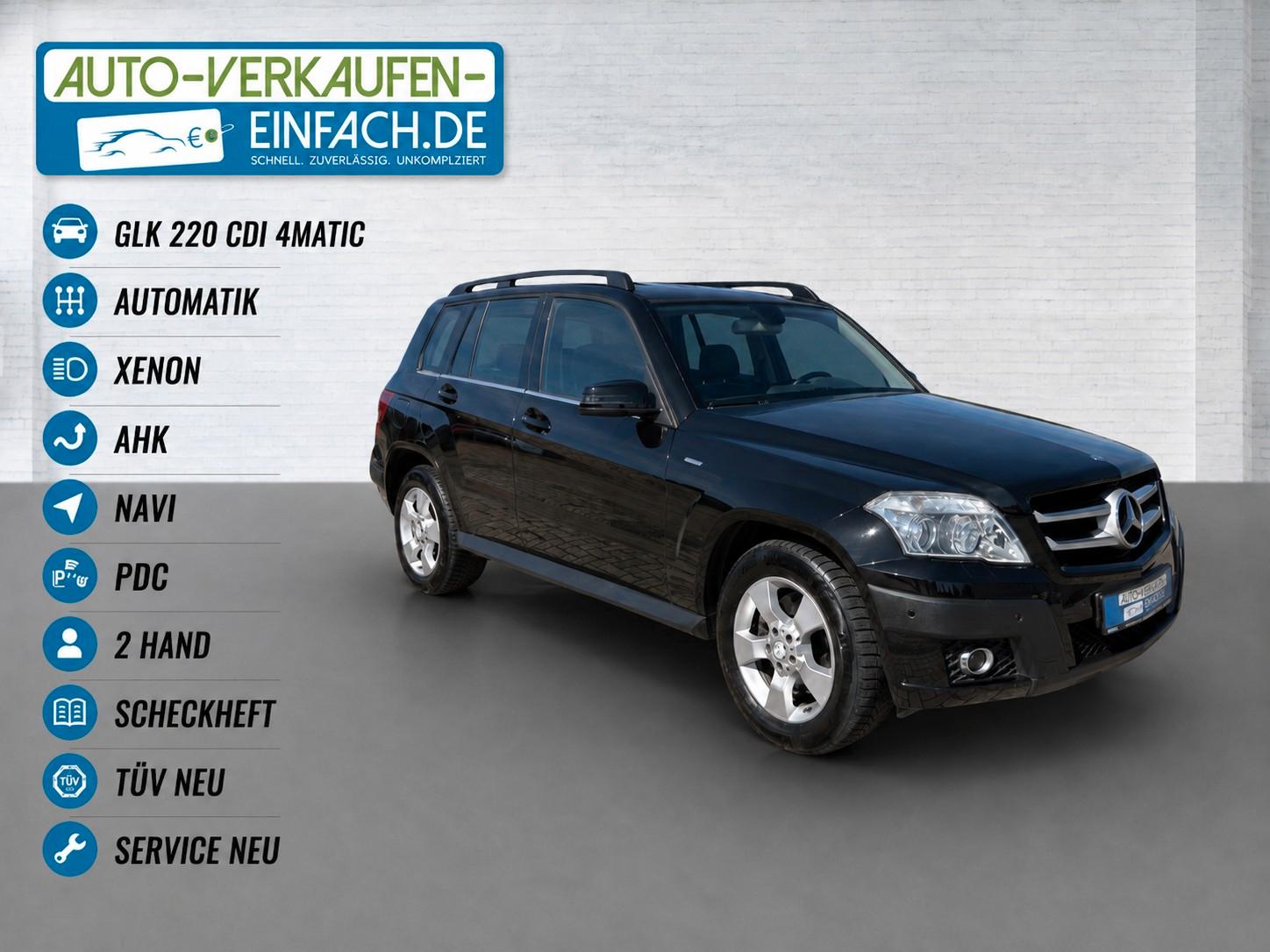Mercedes-Benz GLK 220 CDI 4Matic,AHK,Xenon,Navi,PDC,TÜV+Serv