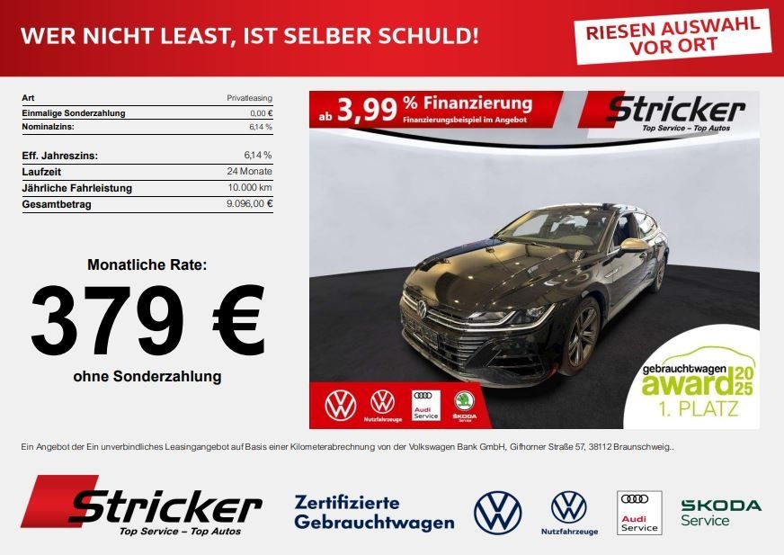 Volkswagen Arteon Shooting Brake R 2.0TSI 379,-ohne Anzahlu