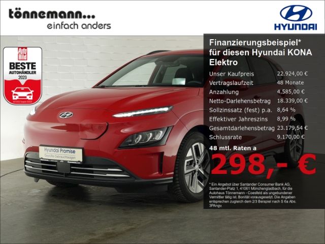 Hyundai KONA Elektro TREND 39,2kWh+VOLL LED+NAVI+SCHIEBE