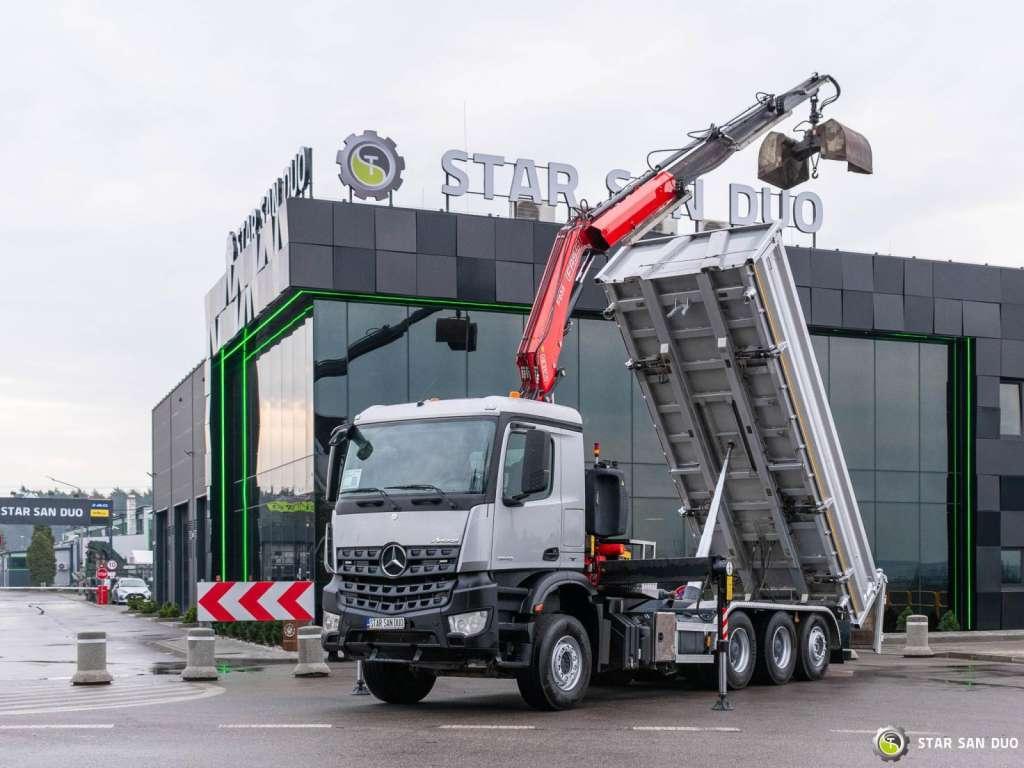 Mercedes-Benz  AROCS 3643 8x4 Fassi F235A.2.23 Crane Kipper