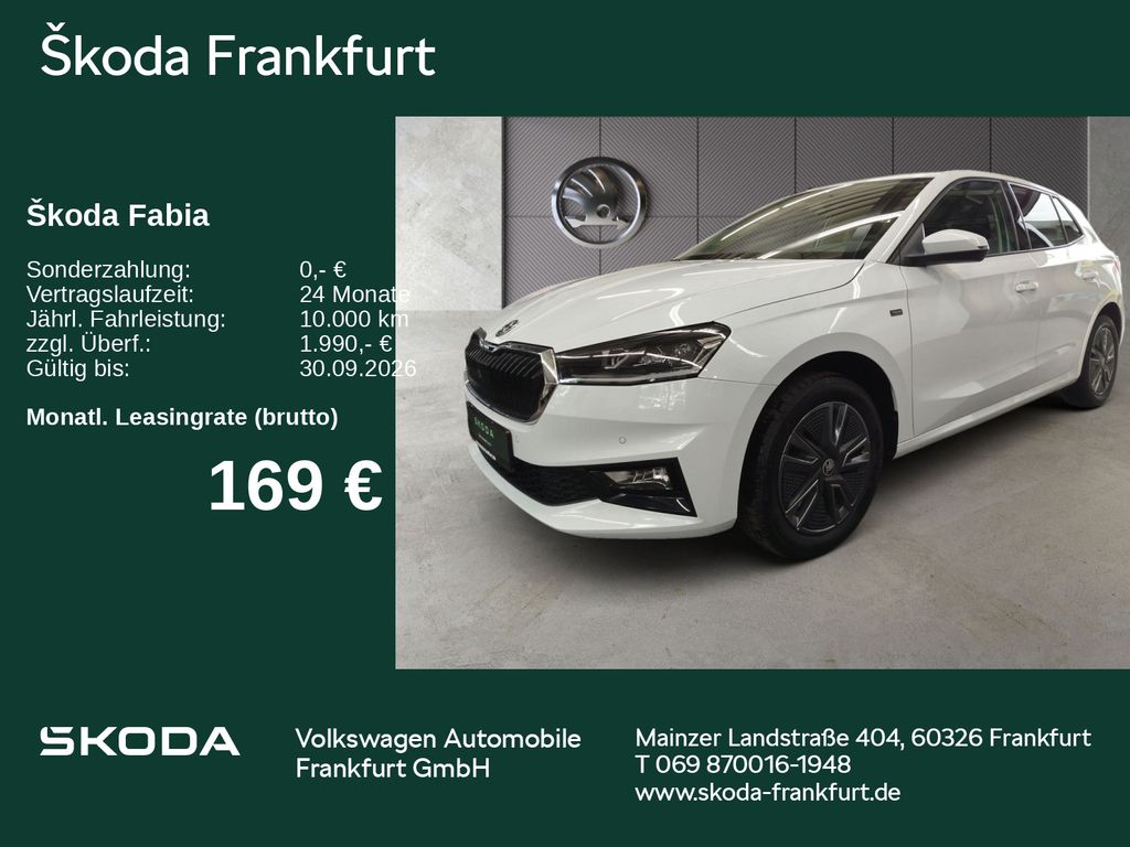 Skoda Fabia Tour 1,0 TSI SmartLink/ Winter/ Beheiz. Le