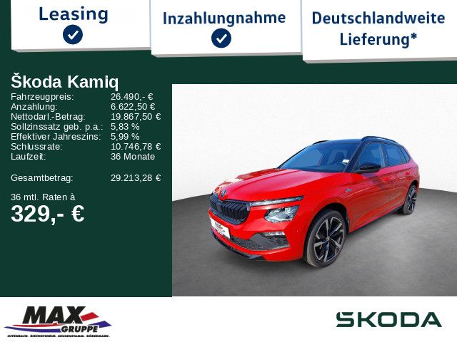 Kamiq 1.5 TSI Monte Carlo PANO*KAM*Matrix-LED