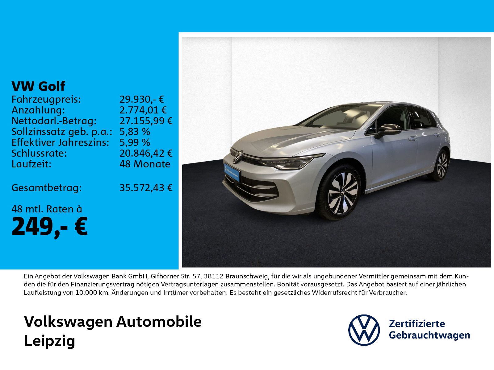 Volkswagen Golf VIII 2.0 TDI Goal IQ.LIGHT ACC DSG RFK SHZ foto 1