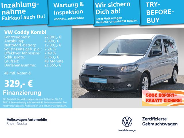 Volkswagen Caddy Kombi 2.0 TDI Sitzheizung Einparkhilfe ACC