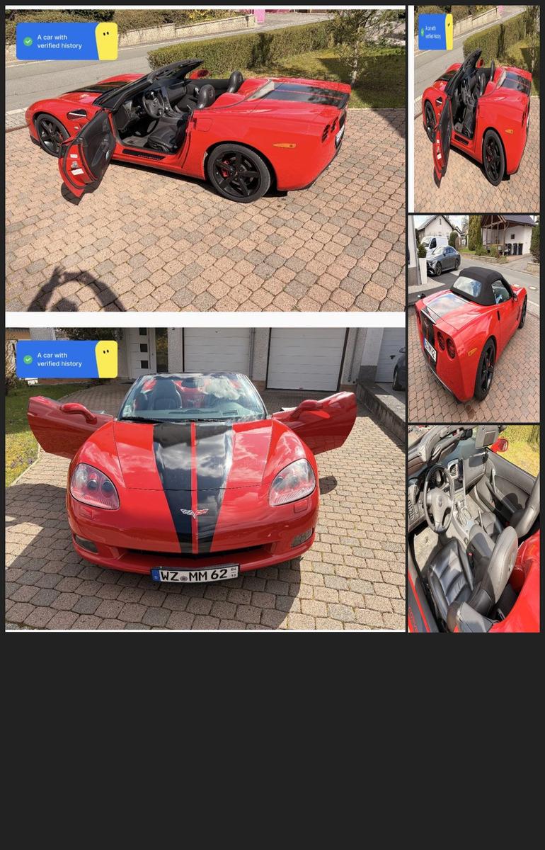 Corvette C6 V8 6.0 Cabrio, deutsch, u-frei!