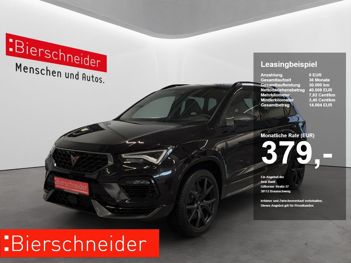 Cupra Ateca 2.0 TSI DSG 4Drive VZ AHK+360Grad-Kamera+N